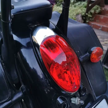 1 ADET Evrensel Motosiklet Arka İşık Fren Stop Lambası Motosiklet Entegre Kuyruk Koşu Göstergesi Honda Kawasaki Yamaha Suzuki İçin