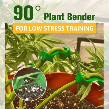 10 ADET 45/90 Derece Bitki Bender Düşük Stres Eğitim Tesisi Bender Bitki Yardım Eğitimi Kavisli Bitki Tutucu Viraj Bitki Klipleri