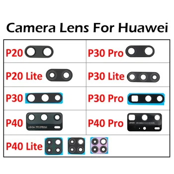 10 adet / grup Arka Arka Kamera Cam Lens Kapağı İçin Yapıştırıcı İle Huawei P20 P30 P40 Pro Lite E 5G