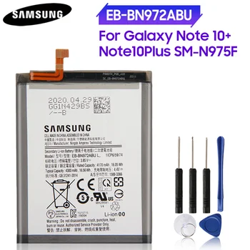100 % Orijinal Pil EB-BN972ABU Samsung GALAXY Not İçin 10 + Note10Plus Not 10 Note10 + Artı SM-N975F SM-N975DS 4300mAh