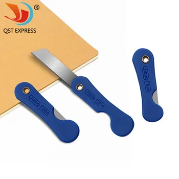 2 adet Mini Katlanır Açma Kesme Bıçağı Taşınabilir Maket Bıçağı Manuel Kurye Mektup Açacağı Kırtasiye Kesici