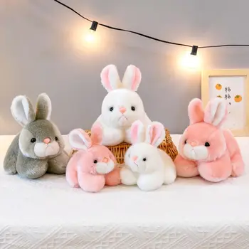 20-35 cm Topluca Yumuşak Çocuk Hediye Ev Dekor Tavşan Peluş Bebek Dolması Hayvan Kanepe Yastık Bunny Oyuncak