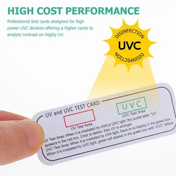 20 adet ışık Test kartları UVA UVC Test kartları ışık dalga boyu gösterge kartları