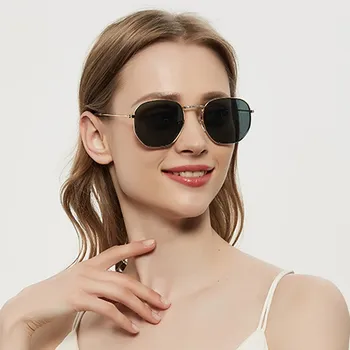 2021 Lüks Vintage Ayna Marka Tasarımcı Güneş Gözlüğü Kadın / Erkek Klasik Yuvarlak güneş gözlüğü UV400 Oculos De Sol Gafas