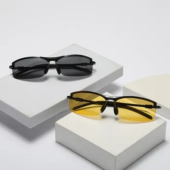 2022 Fotokromik Polaroid Güneş Gözlüğü Erkekler Polarize Gözlük Erkek Renk Değiştiren güneş gözlüğü Erkekler için Spor Sürüş UV400