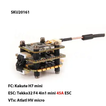 2022 Yeni Kakute H7 Mini uçuş kontrolörü Tekko32 F4 45A BLHeli_32 4in1 ESC Atlatl HV Mikro 800mW VTX Yığını FPV Yarış Drone için