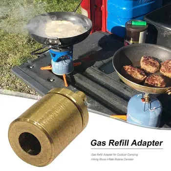 3 adet Taşınabilir Gaz Dolum Adaptörü Açık kamp sobası Bütan Gaz Aksesuarları Silindir Teneke Kutu Şişirmek Gaz Yürüyüş T E3r8
