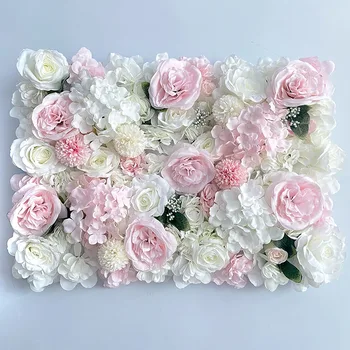 3D Zemin Duvar Düğün Dekorasyon yapay çiçek Duvar Paneli Ev Dekor Arka Planında Bebek Duş İpek Gül Çiçek