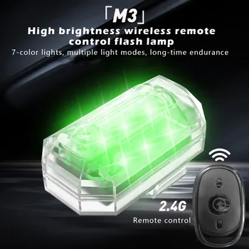 Anti-Çarpışma LED Mini Drone Uyarı ışığı Strobe sinyal ışığı Motosiklet Dönüş Sinyali Evrensel 7 Renkler