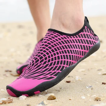 Aqua sahil çabuk kuruyan plaj su ayakkabısı Unisex yüzme terlik sörf yukarı ışık spor su Sneakers Zapatos