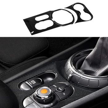Araba Merkezi Kontrol Paneli Kapağı MİNİ Cooper İçin F54 Karbon fiber Vites Kutusu Trim Sticker Değiştirmek araba Styling