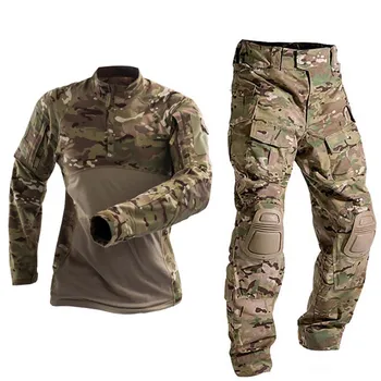 Askeri Üniforma Taktik Savaş Gömlek Abd Ordusu Giyim Tatico Airsoft Multicam Kamuflaj Avcılık Balıkçılık Pantolon Dirsek/Diz Tops