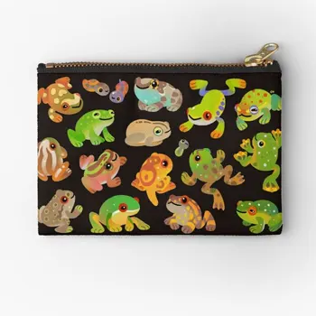 Ağaç Kurbağası Koyu fermuarlı torbalar Depolama Kadın Çantası İç Çamaşırı Kozmetik Para Çorap cüzdan bulucu Saf Küçük Erkekler Cep Ambalaj
