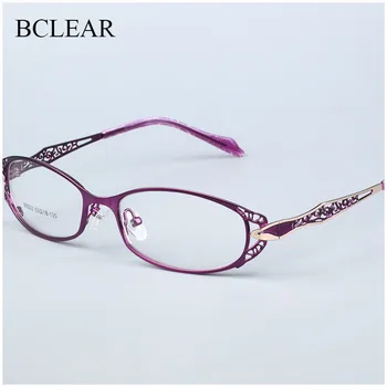 BCLEAR Kadınlar Reçete Optik Gözlük Çerçeveleri Altın Hollow Out Gözlük Çerçevesi Çiçek Kadın Gözlük Gözlük
