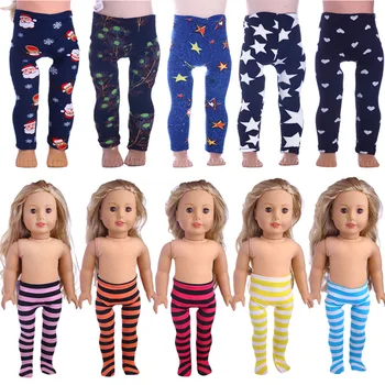 Bebek Kız Tayt 21 Renkler 18 İnç Amerikan Kız Bebek ve 43cm Bebek Yenidoğan oyuncak bebek giysileri Aksesuarları Çocuk Oyuncakları Tatil Hediyeler