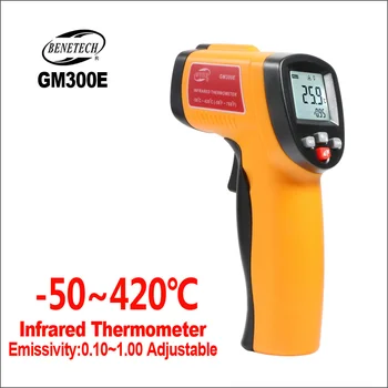 BENETECH Termometreler Kızılötesi Termometre Dijital Termometre Higrometre Sıcaklık Sensörü GM300E / GM550E Kapalı IR Termometre