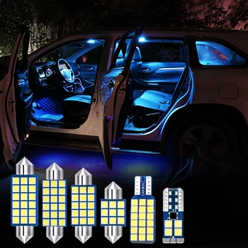 BMW için X5 E53 E70 F15 X5M F85 12v araba LED Ampuller Kiti İç Okuma Lambaları makyaj masası aynası Gövde Kapı nezaket ışıkları Aksesuarları