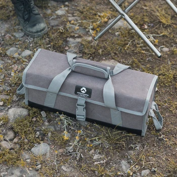 Campıngmoon Açık Kamp Araçları saklama çantası Tuval Çok Fonksiyonlu kamp çantası Katlanabilir alet çantaları