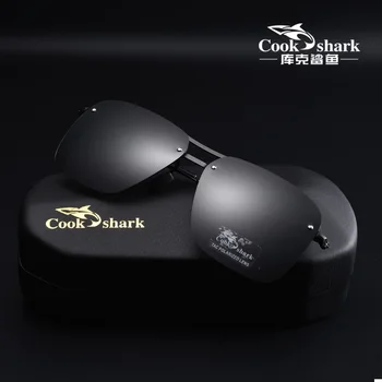 Cook Shark'ın erkek sürücüler için yeni polarize güneş gözlüğü. Sürücüler için özel gözlükler. Erkek trendleri için UV güneş gözlüğü