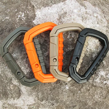 D-ring Kamp basmalı klips Kanca Hafif Toka Anahtarlık Plastik Açık Yürüyüş Dağ Tırmanışı Carabiner Genişleme Araçları