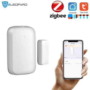 ELEOPARD Tuya Zigbee Kapı / pencere Sensörü Kapı Kontak Sensörü Akıllı Ev Alarm Sensörleri