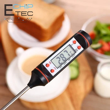 Et termometresi Dijital BARBEKÜ Termometre Elektronik Pişirme Gıda Termometre Su Süt Mutfak fırın termometresi