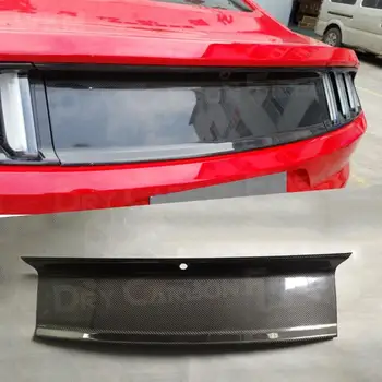 Ford Mustang 2015-2020 için Araba Arka Tampon Koruma Plakası Siyah Kuyruk Kapısı Decklid Paneli Spoiler Kanat Gövde kapak Splitter Trim