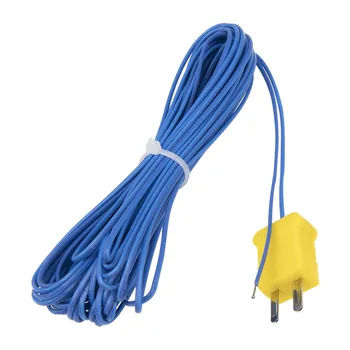 FTARW02 K tipi 10 m PTEE kablo tel kafa fiş bağlantısı termokupl sıcaklık sensörü