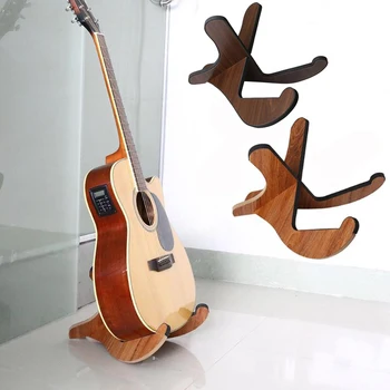 Gitar Standı Taşınabilir Kolay Taşıma MDF Ahşap Tutucu Standı Katlanabilir Katlanabilir Ekran Standı Raf Klasik Akustik Gitar