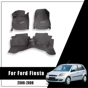 Halılar Ford Fiesta 2006 2007 2008 Araba Paspaslar Ayak Pedalları Özel Kilim Su Geçirmez İç Aksesuarları Stylings Kapakları