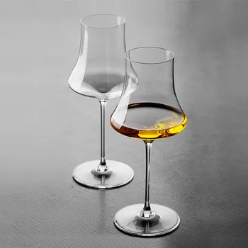 ISO 400-450 ml kristal cam el yapımı kadeh ışık lüks kırmızı şarap şampanya brendi Winebowl tatma koku kokulu fincan