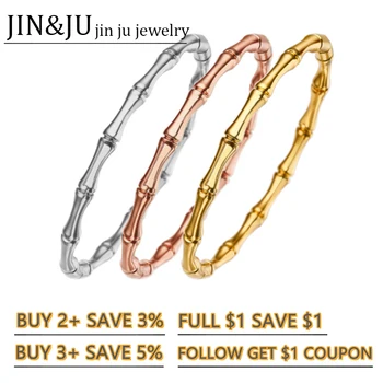 JIN&JU  Stainless Steel Italia Jewelry Bracelet Bangles For Women украшения 2021 бижутерия фурнитура для украшений Bijoux Femme