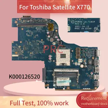 K000126520 Toshiba Qosmio X770 X770-107 Dizüstü Anakart PGRAA LA-7191P HM65 DDR3 Laptop Anakart