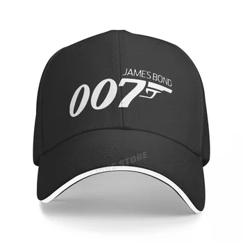Klasik Film James Bond 007 Baskı beyzbol şapkası Komik Tasarım Erkekler Kadınlar Yaz Şapka Ayarlanabilir Snapback Şapka Baba Kapaklar Gorras