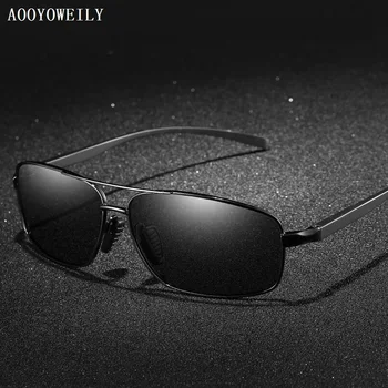 Klasik Sürüş Polarize Güneş Gözlüğü Erkekler Marka Tasarımcısı Balıkçılık güneş gözlüğü Adam Için Lüks Metal Gözlük Ulosculos Gafas UV400