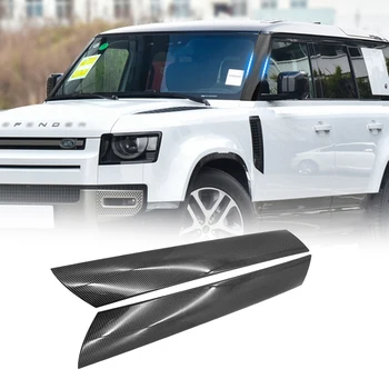 Land Rover Defender 90 için 110 2020-2022 Araba Dış Ön Cam A-Pillar Trim Şerit Koruma Sticker Dekorasyon Yama