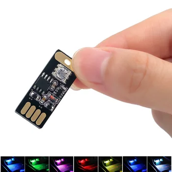 LED USB dekoratif lamba araba iç atmosfer ışığı Mini Küçük USB LED RGB club disko ışığı sihirli sahne etkisi müzik ritim ışıkları