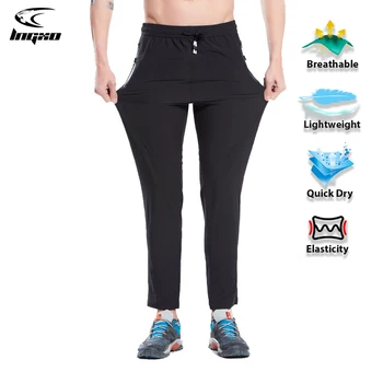 LNGXO Hızlı Kuru yürüyüş pantolonu Erkekler Kamp Trekking Tırmanma Balıkçılık Yaz Su Geçirmez Pantolon Açık Softshell Pantolon Artı Boyutu