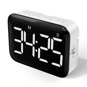 Manyetik Büyük LCD Dijital Zamanlayıcı Mutfak Pişirme için Duş Çalışma Kronometre LED Sayaç çalar saat Manuel Elektronik Geri Sayım