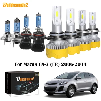Mazda CX-7 CX7 (ER) için 4 X Araç Far yüksek düşük ışın LED halojen Far ışığı) 2006 2007 2008 2009 2010 2011 2012 2013 2014