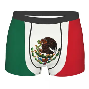 Meksika Bayrağı baksır şort Erkekler İçin 3D Baskı Erkek İç Çamaşırı Külot Külot Streç Külot