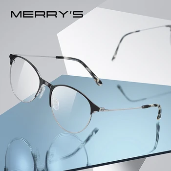 MERRYS tasarım Kadın Retro Kedi Göz Gözlük Çerçeve Moda Kadın Gözlük Miyopi Reçete Optik Gözlük S2133N