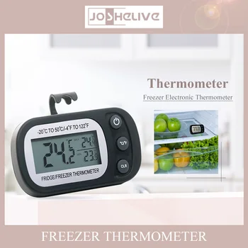 Mini Dijital Elektronik Buzdolabı Don Dondurucu Odası LCD Buzdolabı Termometre Ölçer Kanca Asılı Ev Yeni