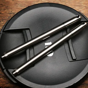 Mini Titanyum Kendini savunma Kalem Açık Avcılık İmza Kalem Dayanıklı Hafif EDC Kalem cam kırıcı taşınabilir araç