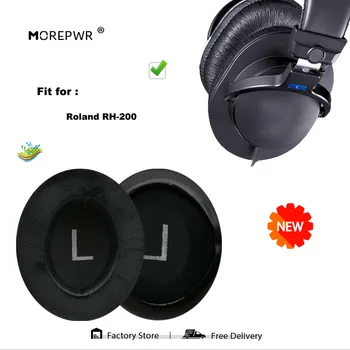 Morepwr Yeni Yükseltme için Yedek Kulak Pedleri Roland RH-200 Kulaklık Parçaları Deri Yastık Kulaklık