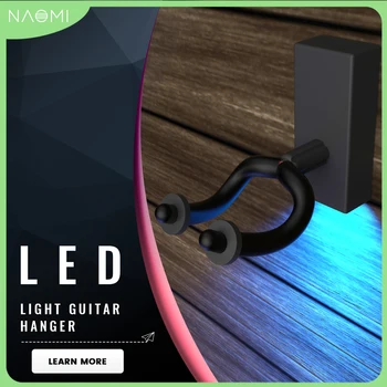 NAOMI LED Gitar Askısı Duvara Monte Kanca Aroma Standı Ayarlanabilir A-Frame Standı Süper Destek Gitar Bas Keman Ukulele Banjo