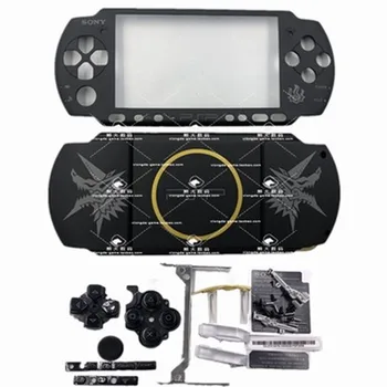 Orijinal Yeni Sınırlı Sürüm Siyah Renk Konut Kabuk PSP 3000 Konsolu İçin Yedek Vaka Düğmeleri İle Kiti