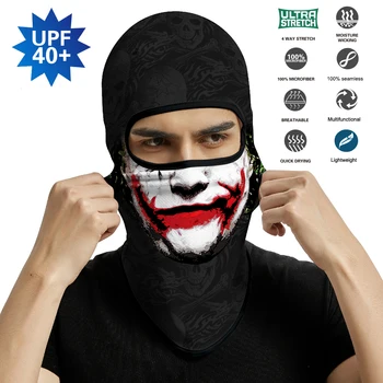 Palyaço Bandana Balaclava Komik Eşarp Joker Kulaklık Motosiklet Tam Yüz Maskesi Bisiklet Şapka Kap Kask Astar Hood Yaz Erkek Kadın