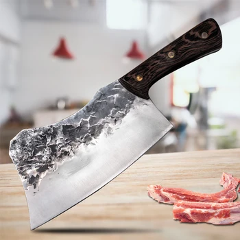 Paslanmaz Çelik kasap bıçağı Kemik Bıçağı El Yapımı Mutfak Et Cleaver Ev Balık Kemik Tavuk Şef Özel Bıçak