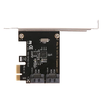 PCI-E PCI SATA 3.0 Uzatma Kartı Braketi ile 2-Port SATA III 6Gbps Genişleme Adaptörü pcı e sata3 pcıe sata 3 kart İçin Mini